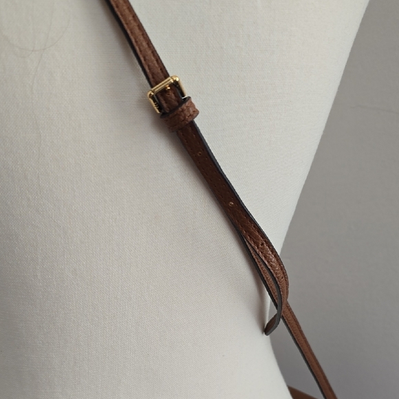 Lauren Ralph Lauren Brown Mini Crossbody/wallet Bag - Picture 3 of 6